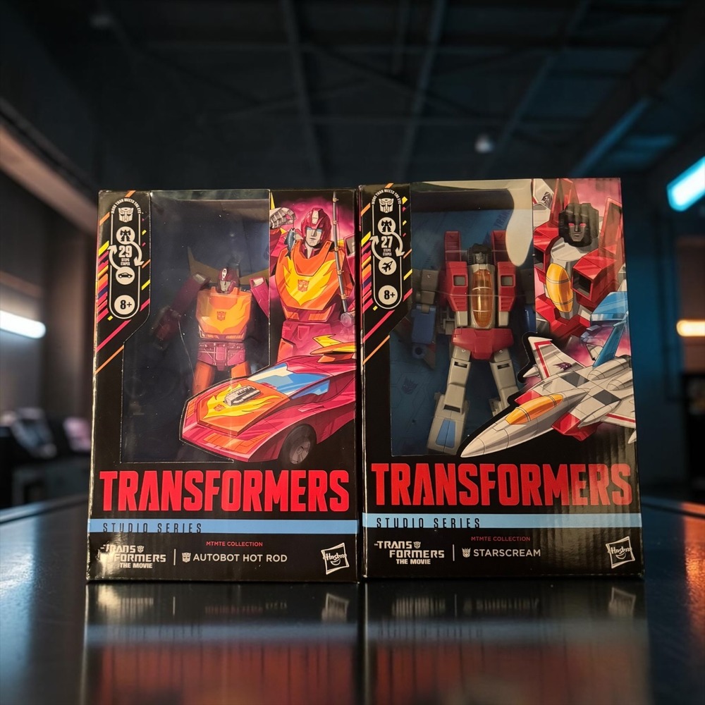 Transformers Studio Series The Movie Hot Rod & Starscream Action Figure Bundle